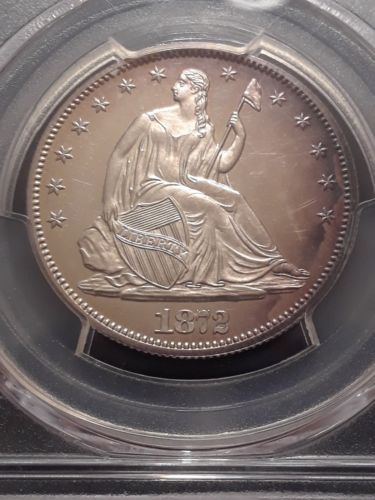 1872 50C Seated Liberty Half Dollar Proof PR62CAM PCGS Toned