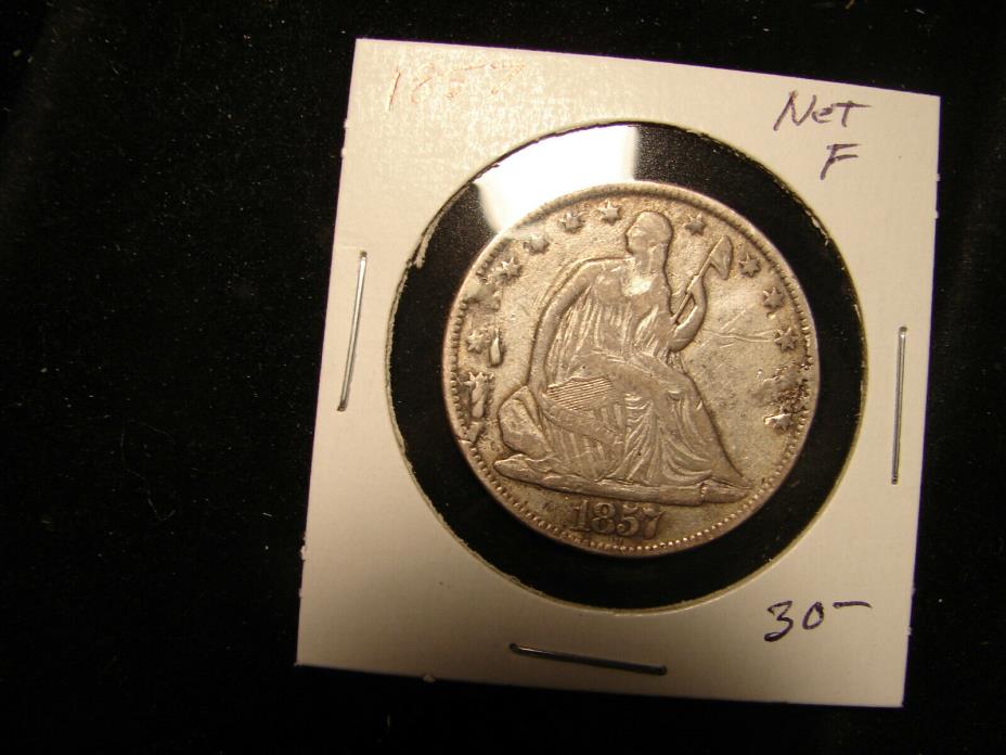 1857 Seated Liberty Half Dollar as Pictured.