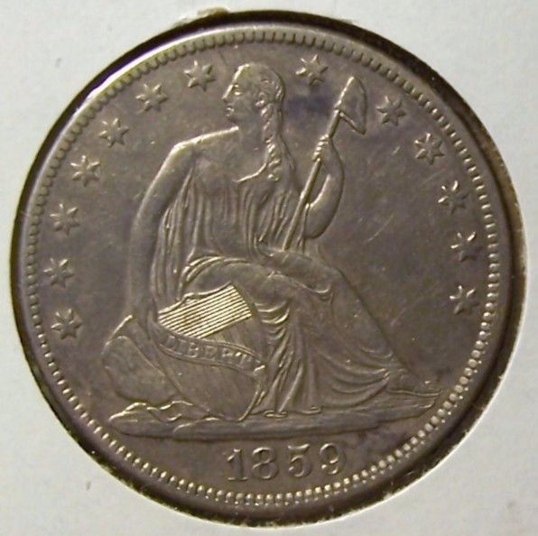 1859-O Seated Liberty Half Dollar - About Uncirculated (uncertified)