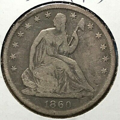 1860-S 50C Liberty Seated Half Dollar (49095)