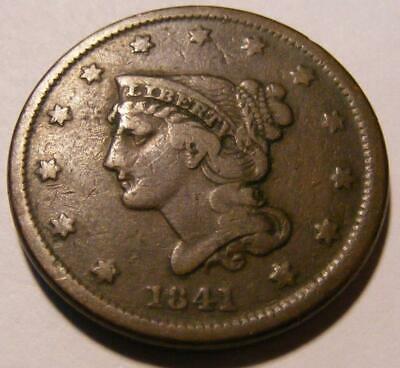 AWESOME 1841 Large Cent - Nice Circulated Coin - Check It Out !!