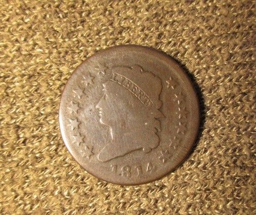 1814 Classic Head, Old Copper, Large Cent