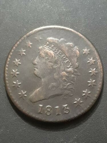 1813 1C Large Cent Classic Head VF+