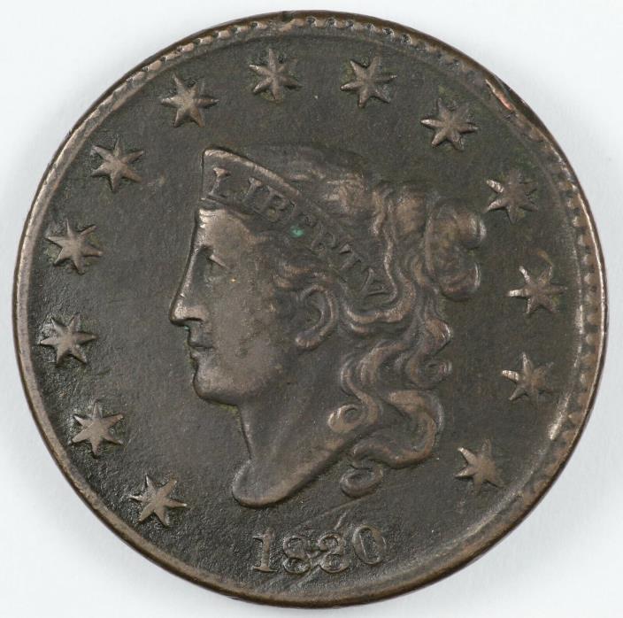 1830 Matron Head Large Cent 1C