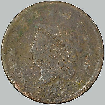 1827 1C N-11 Coronet Head Cent