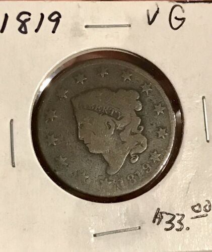 1819 Coronet Head Large Cent Penny