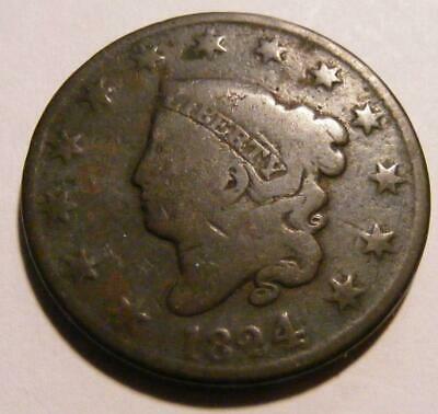 Nice 1824 Large Cent - Pleasing Circulated Coin