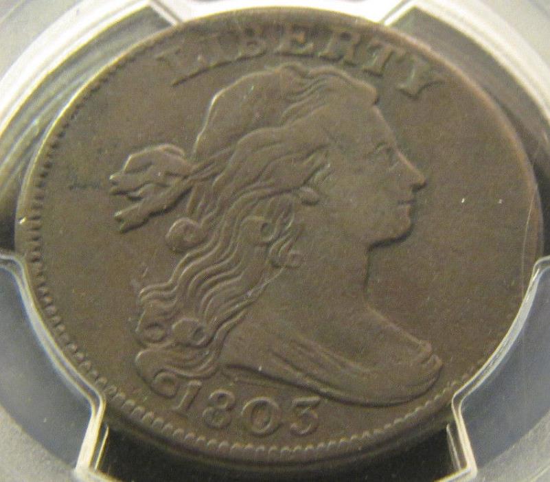 1803 Draped Bust Large Cent PCGS VF25 Small Date Small Fraction 1c Original Coin