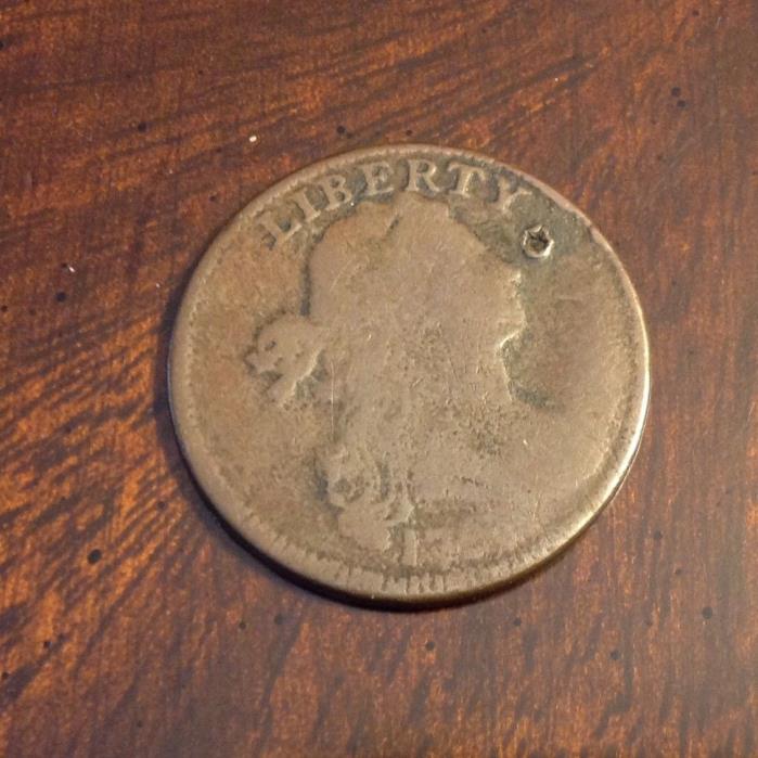 1797 S-124 DRAPED BUST LARGE CENT R5+