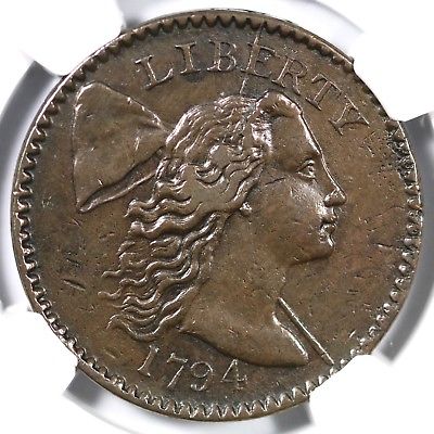 1794 S-49 R-2 NGC XF 40 Liberty Cap Large Cent Coin 1c Exl Luer