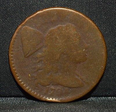 1794 LARGE CENT ? VG VERY GOOD ? 1C FLOWING HAIR L@@K NOW DETAILS WORN ?TRUSTED?