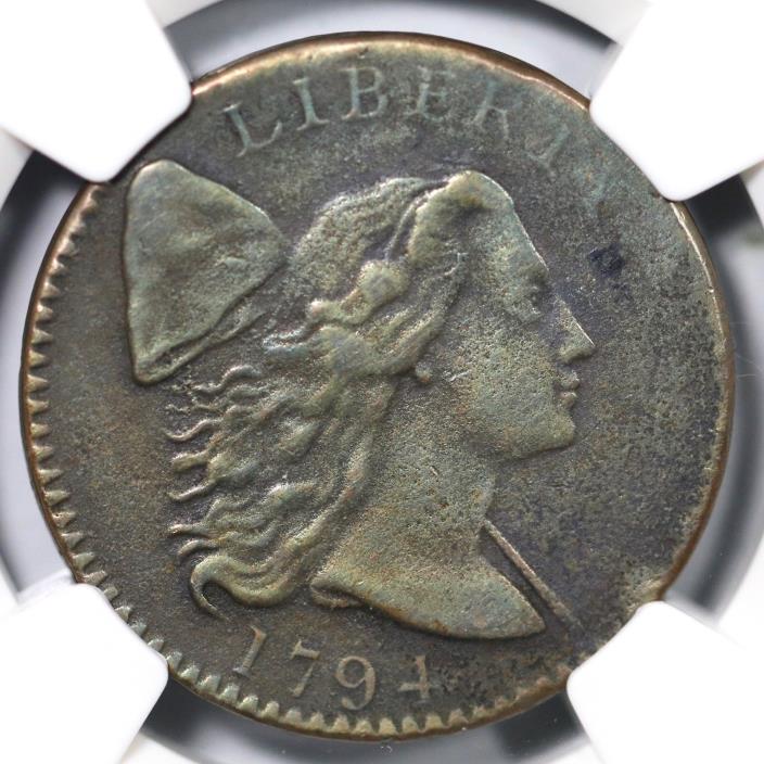 1794 S-32 NGC XF Details Liberty Cap Large Cent Coin 1c