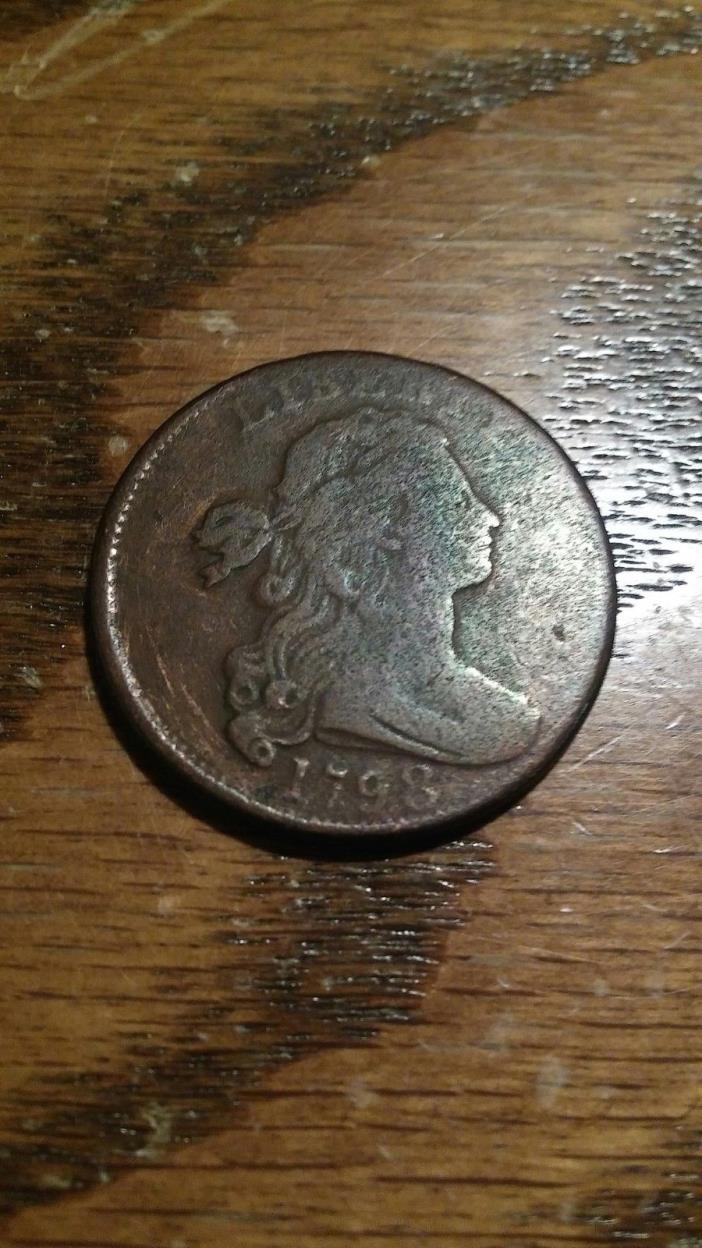 1798 Draped Bust U.S 1 cent in VG+ condition. Nice coin, yet affordable.