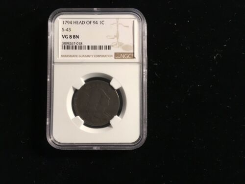 1794 Large Cent Head Of 94