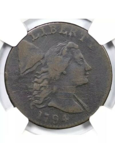 1794 Large Cent NGC Graded VF Details Scratches Very Fine