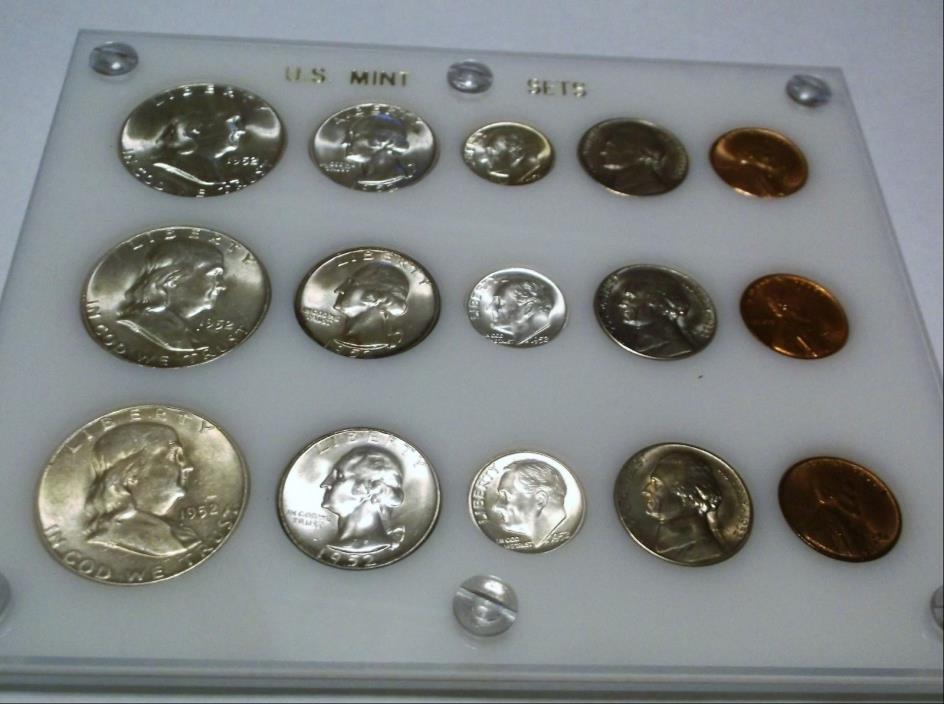 1952 PDS Mint Set BU++ Very Nice Set!