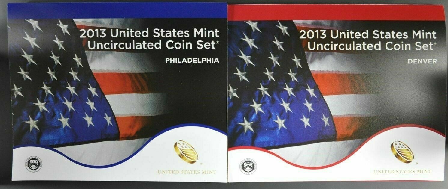 2013 P+D U.S. Mint Set of 28 !! US Coins Uncirculated in Original Mint Pack