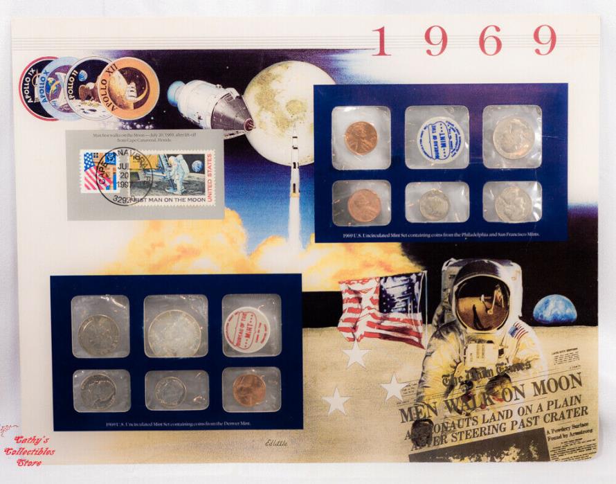 1969 P & D Mint Set - Postal Commemorative Society - Coin & Stamp Page