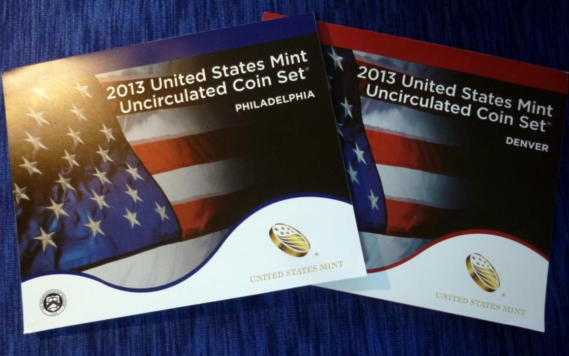 2013 United States Mint Uncirculated Coin Set ~ 28 Coins Philadelphia & Denver