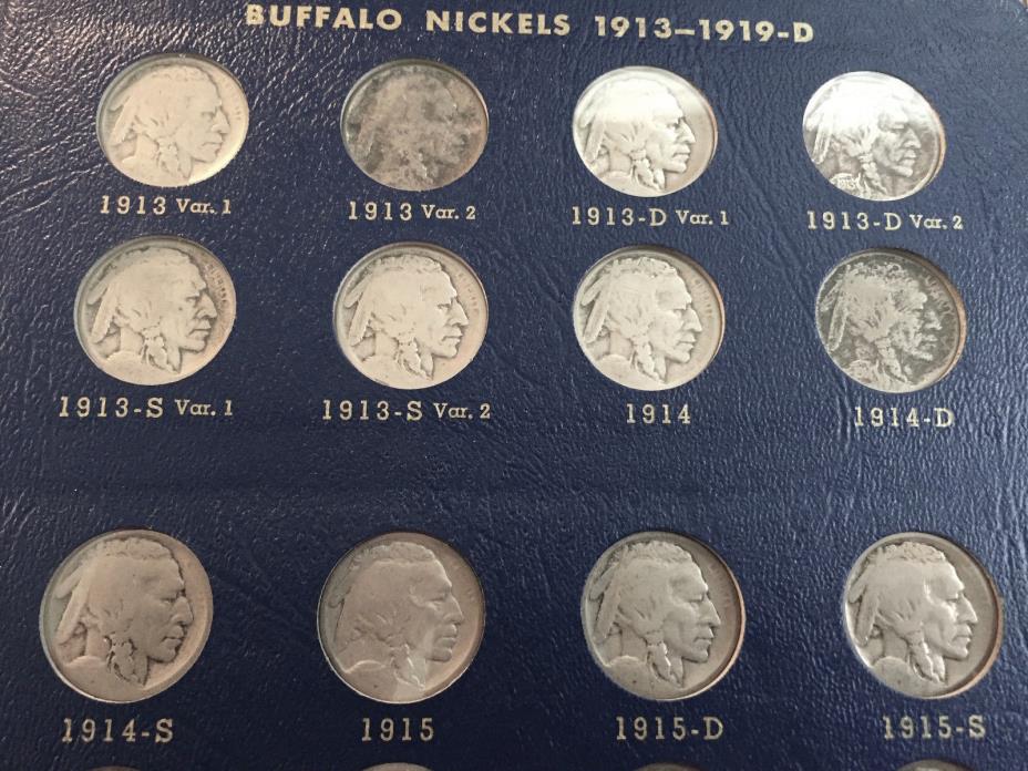 1913 to 1938 Complete Nickel Buffalo Set All ( 64 ) coins *