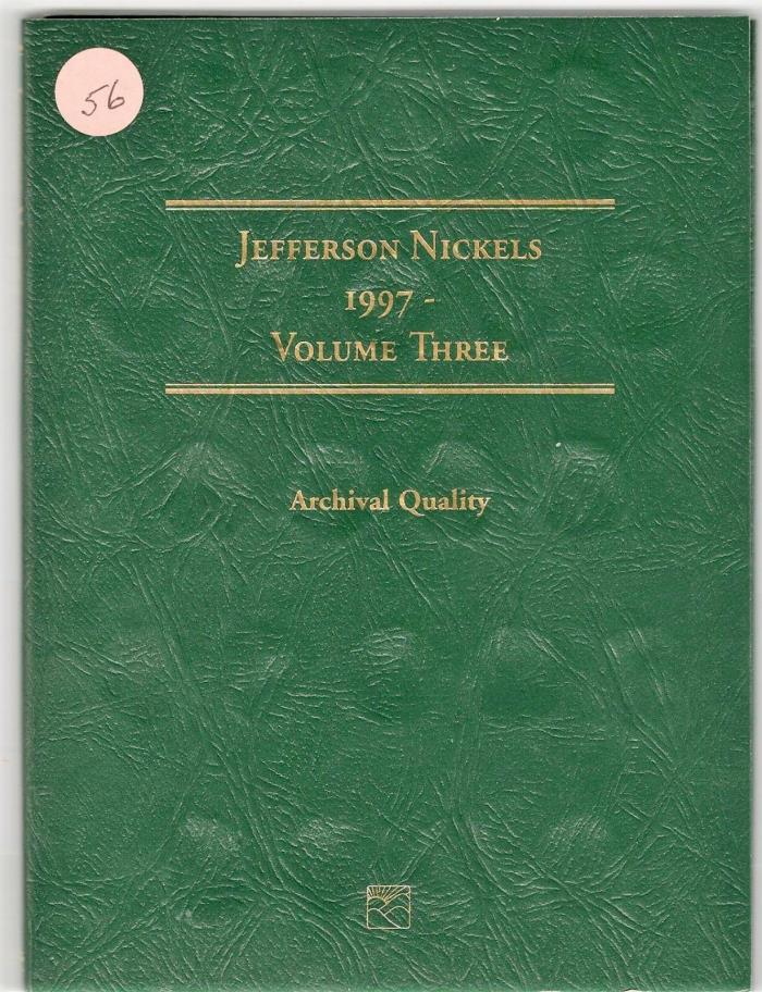 1997 - 2016 P D Jefferson Nickel Folder - 44 Coins