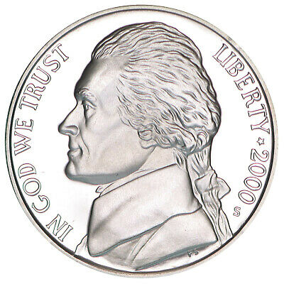 2000 S Jefferson Nickel Gem Proof Deep Cameo US Coin
