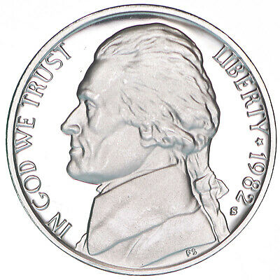 1982 S Jefferson Nickel Gem Proof Deep Cameo US Coin