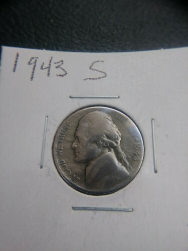 Jefferson War Nickel 35% Silver 1943-S