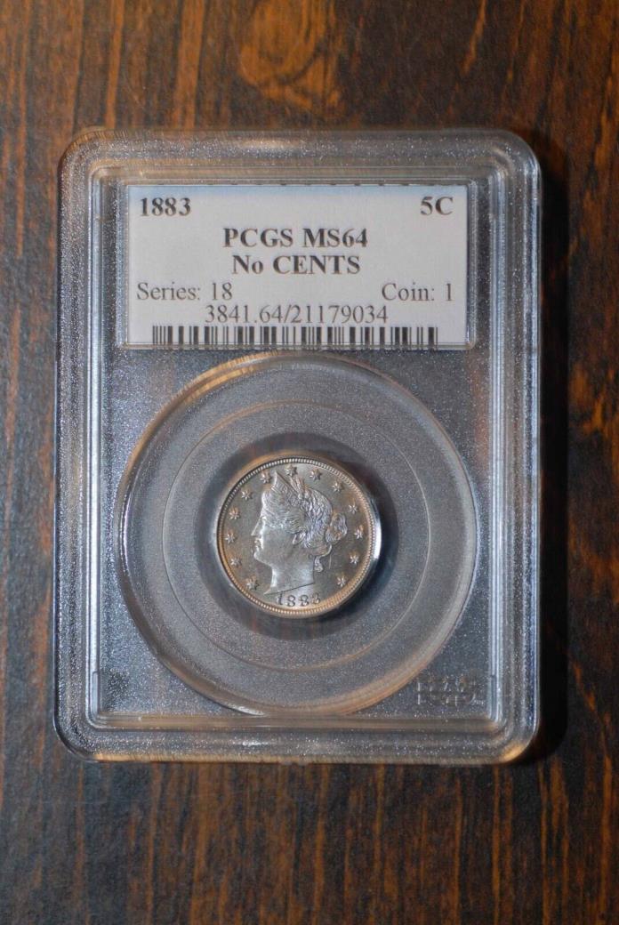 1883 Liberty Nickel, No Cents, PCGS MS64