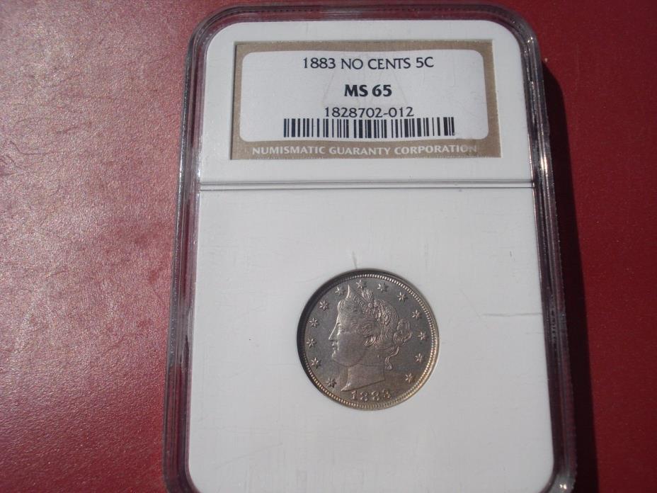 1883 Liberty Nickel No Cents MS65 NGC