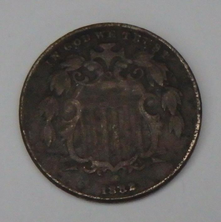 1882 Shield Nickel - Free Shipping!!