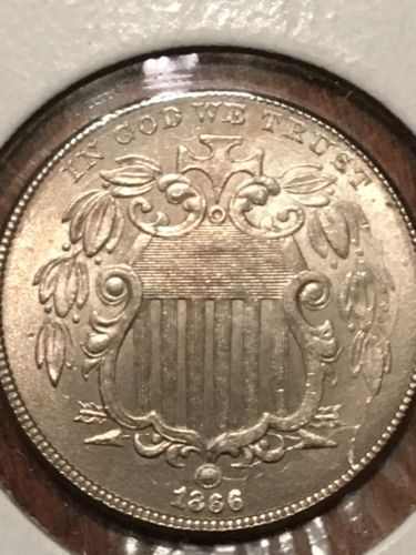 1866/1866 Repunched Date Shield Nickel Fletcher-15
