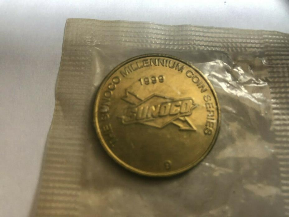 1999 Brass Sunoco Millennium Coin Series Man’s First Moon Landing Token