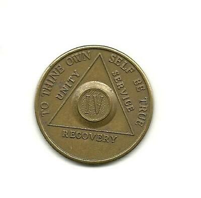 AA Alcoholics Anonymous IV 4 Year Recovery Coin Chip Token