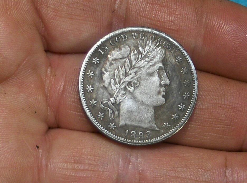 1892 1892 BARBER TWO FACE 1/2 HALF DOLLAR TRICK MAGIC NOVELTY COIN