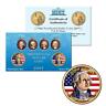 2007 U.S. MINT Colorized John Adams Presidential $1 Dollar P&D Set