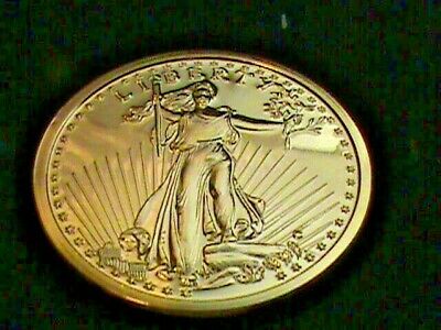 24K~1933~C~$20~Double Eagle Saint Gaudens ~DESIGN on A~1 OZ. copper round .999