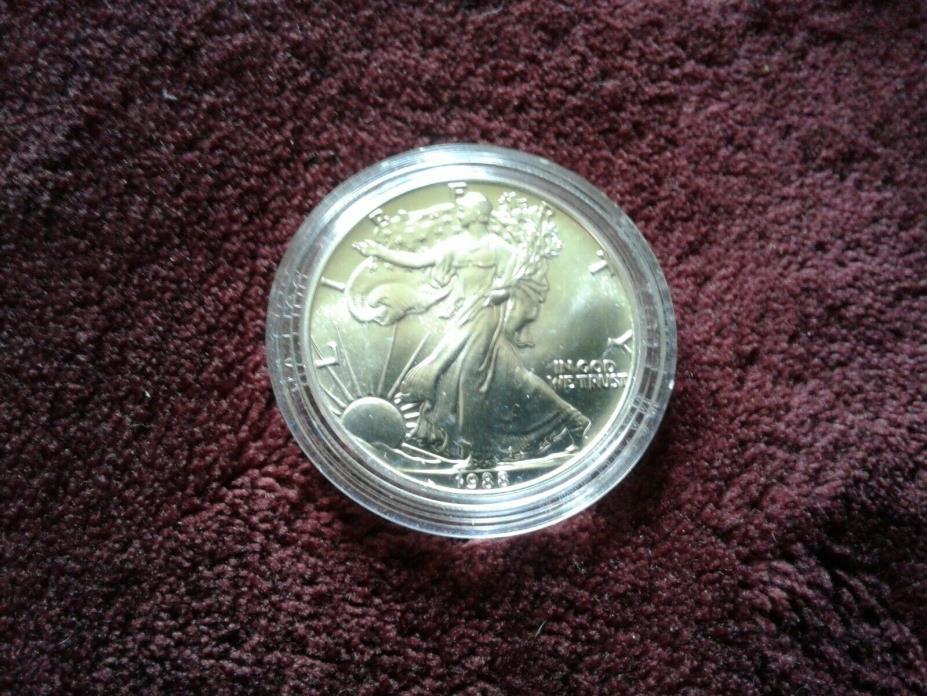 1988 American Silver Proof Eagle in box with COA