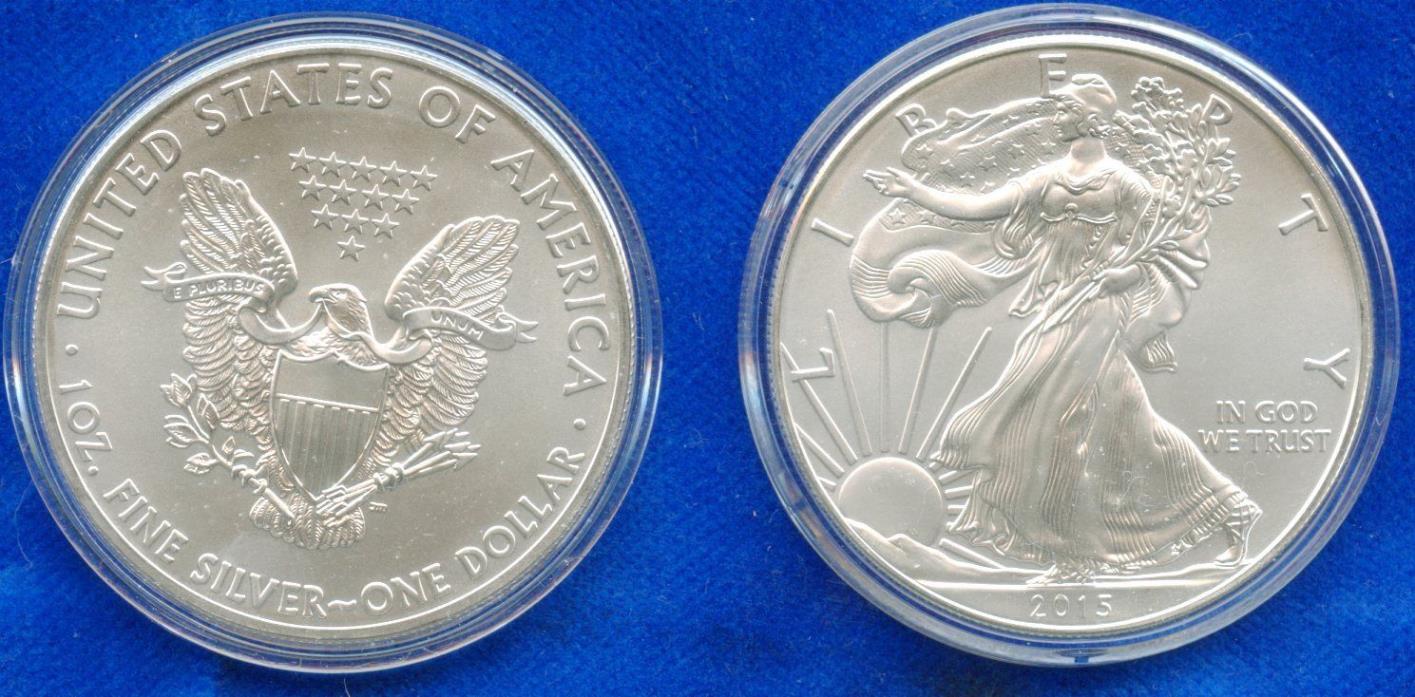 2015 American Silver Eagle 1 OZ of silver    Lot 405