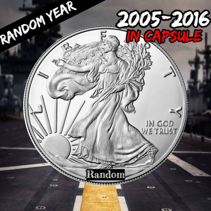 2004-2016 (Random Year) Silver American Eagle BU
