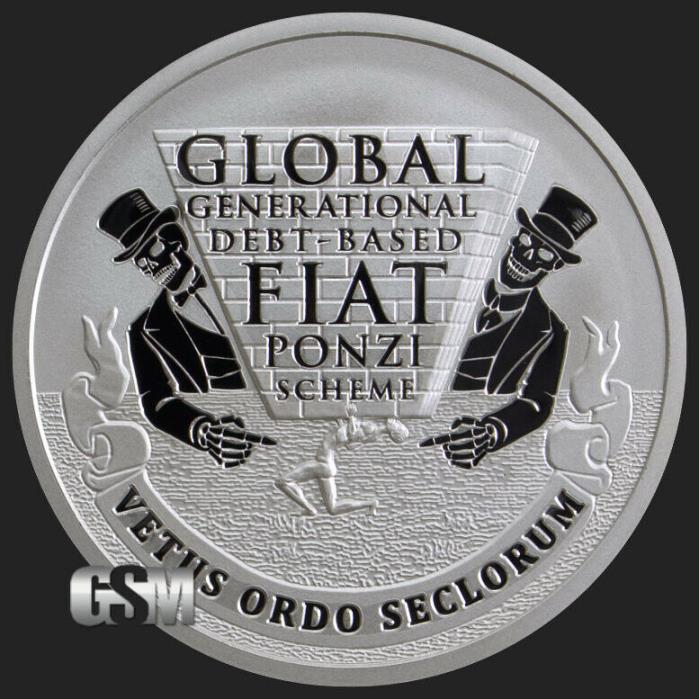 2019 Silver Shield GLOBAL PONZI Proof - #22 in 