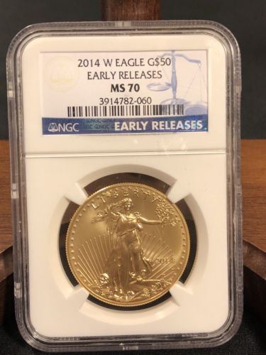 2014-W Gold Eagle $50 Early Release NGC MS70 #060
