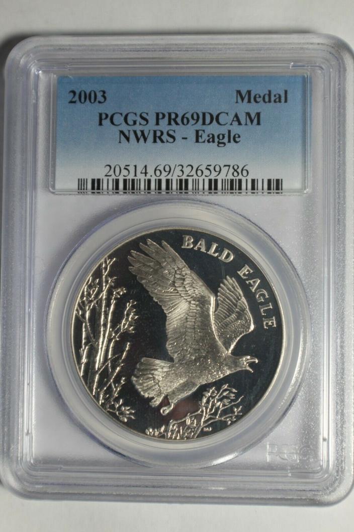 2003 NWRS Medal Eagle Silver PR69 PCGS DCAM