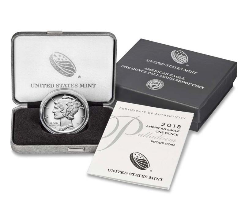 American Eagle 2018 One Ounce Palladium Proof Coin 18EK Maximum Mintage 15K US