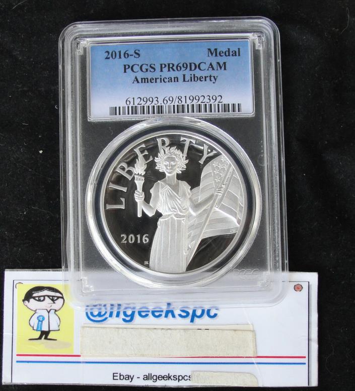 2016-S American Liberty Silver Medal, PCGS PF69DCAM .999 Fine