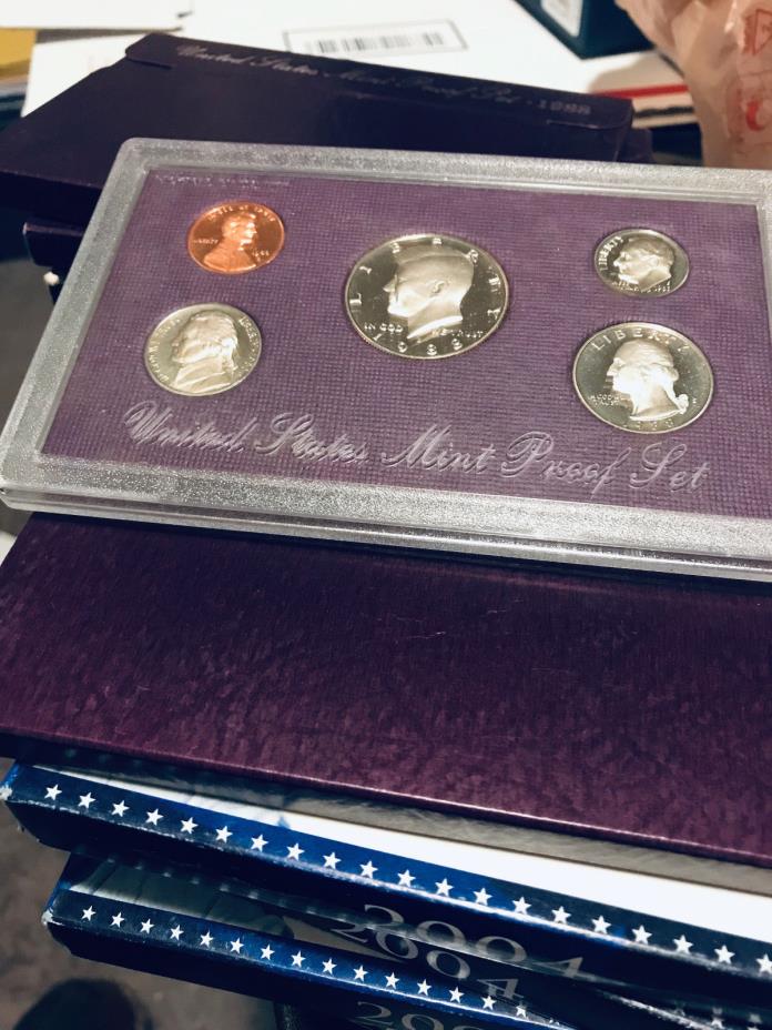 1988-S US Mint Proof Sets  Original Purple Cases, Three (3) Sets Available