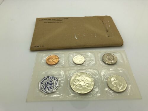 1955 U.S. PROOF SET. Flat Pack Mint Coins Original Package