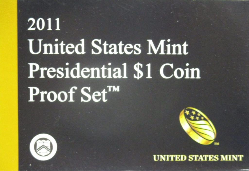 2011-S U.S. PRESIDENTS (4) COIN PROOF SET W/BOX & COA