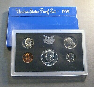 1970  U.S. MINT PROOF COIN SET - * Free Shipping Deal ! * (S686)
