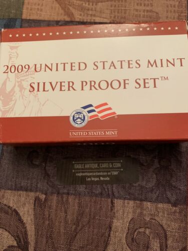 2009 US Mint Complete Silver Proof Set Mint with Box/Coa Pres $’s Lincoln Cents